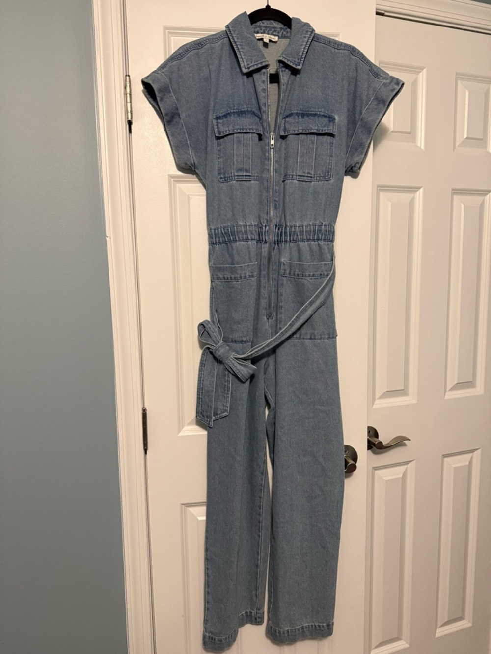 Ladygang X Express denim jumpsuit size 4